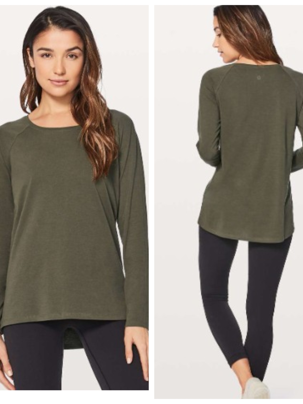 lululemon athletica Olive Green Relaxed Crewneck Pullover‎